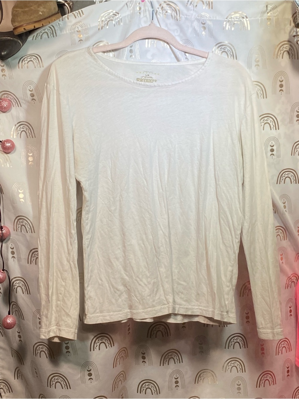 Kenneth Cole Reaction Cream Long-Sleeve Crew Tee